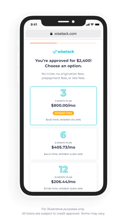 Wisetack financing